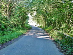 
The Merthyr Tramroad (or Pen-y-darren Tramroad) looking South, Abercynon, September 2012